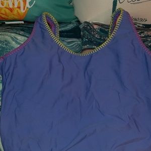 Hollister Light Blue One Piece Bathing Suit